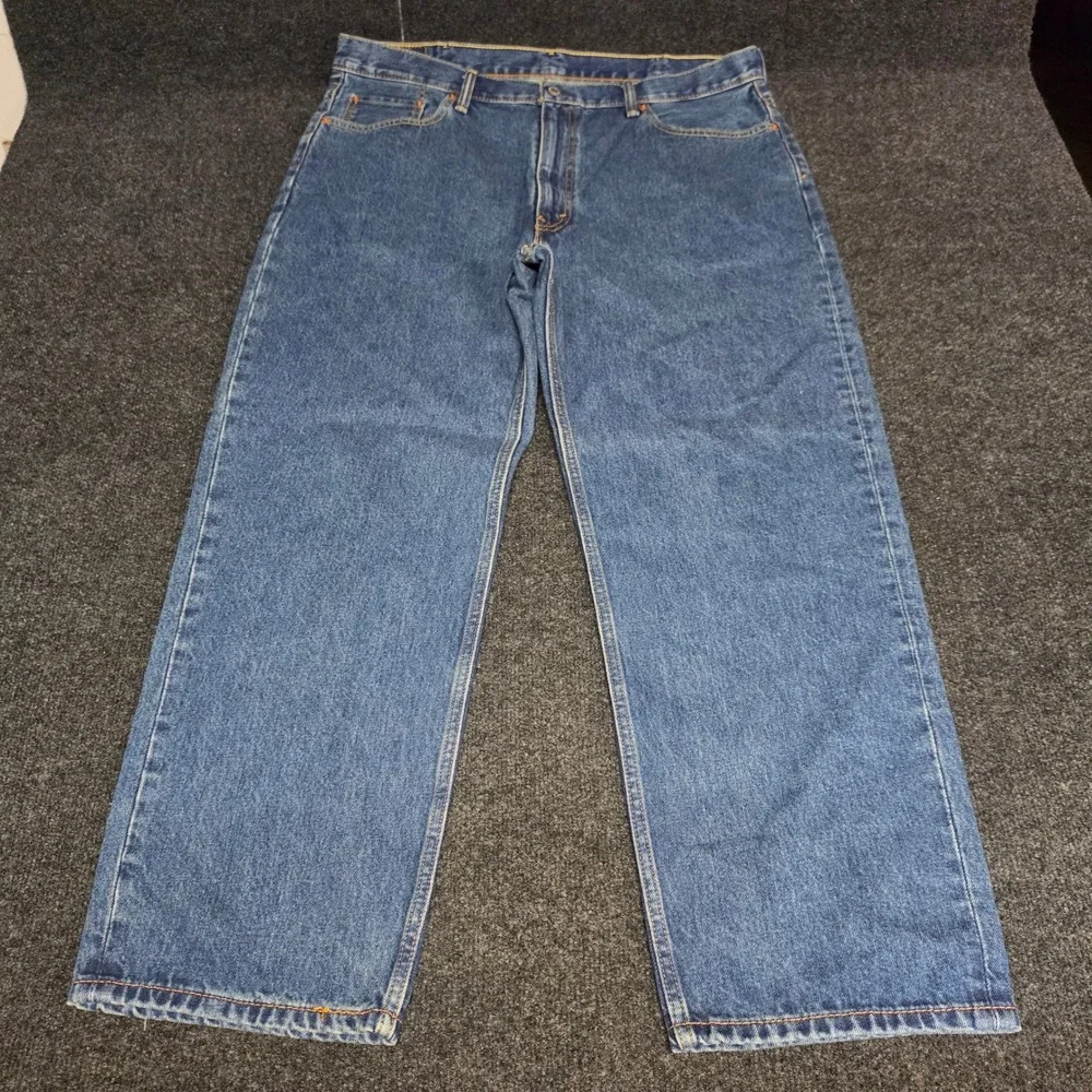 Levis 550 Relaxed Fit Jeans Mens 40x30 Medium Wash Blue Denim Tapered Leg